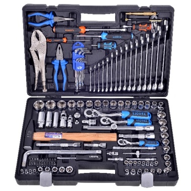 Licota ALK8022F 131 PCS 1/4" & 3/8" & 1/2" DR. SOCKET AND TOOL SET