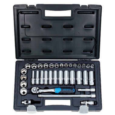 LICOTA ALK8018F SOCKET SET 34PCS 3/8" DR