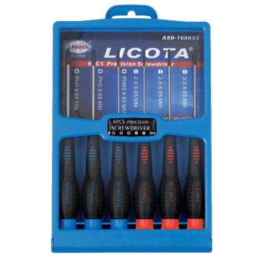 LICOTA ASD168K03 6PCS PRECISION SCREWDRIVER SET