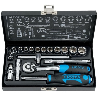 LICOTA ALT5010F 19PCS SOCKET SETS 1/4" DR 6P