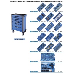 LICOTA AWX2610K01 363PCS CABINET TOOL KIT
