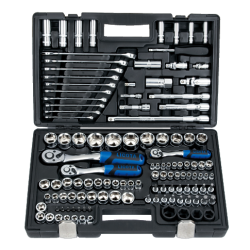 LICOTA ALK8006F 120 PCS 1/4" &amp; 3/8" &amp; 1/2" DR. 6PT FLANK SOCKET SET (METRIC + S.A.E.)